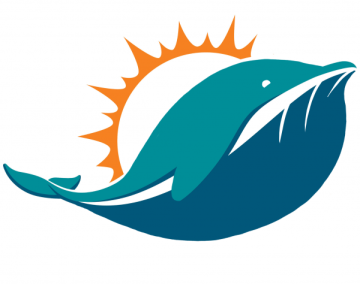 Miami Dolphins Fat Logo iron on transfers